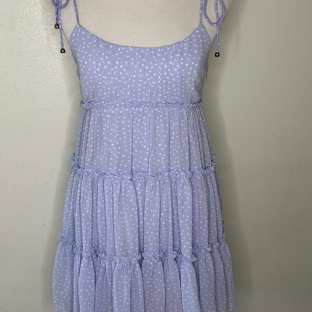 Angel Biba Lavender Polka Dot Dress